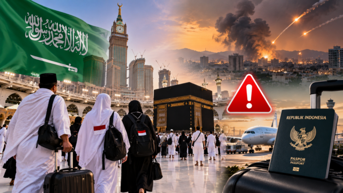Jemaah umrah Indonesia di Masjidil Haram menyusul imbauan kewaspadaan dari Kemenhaj
